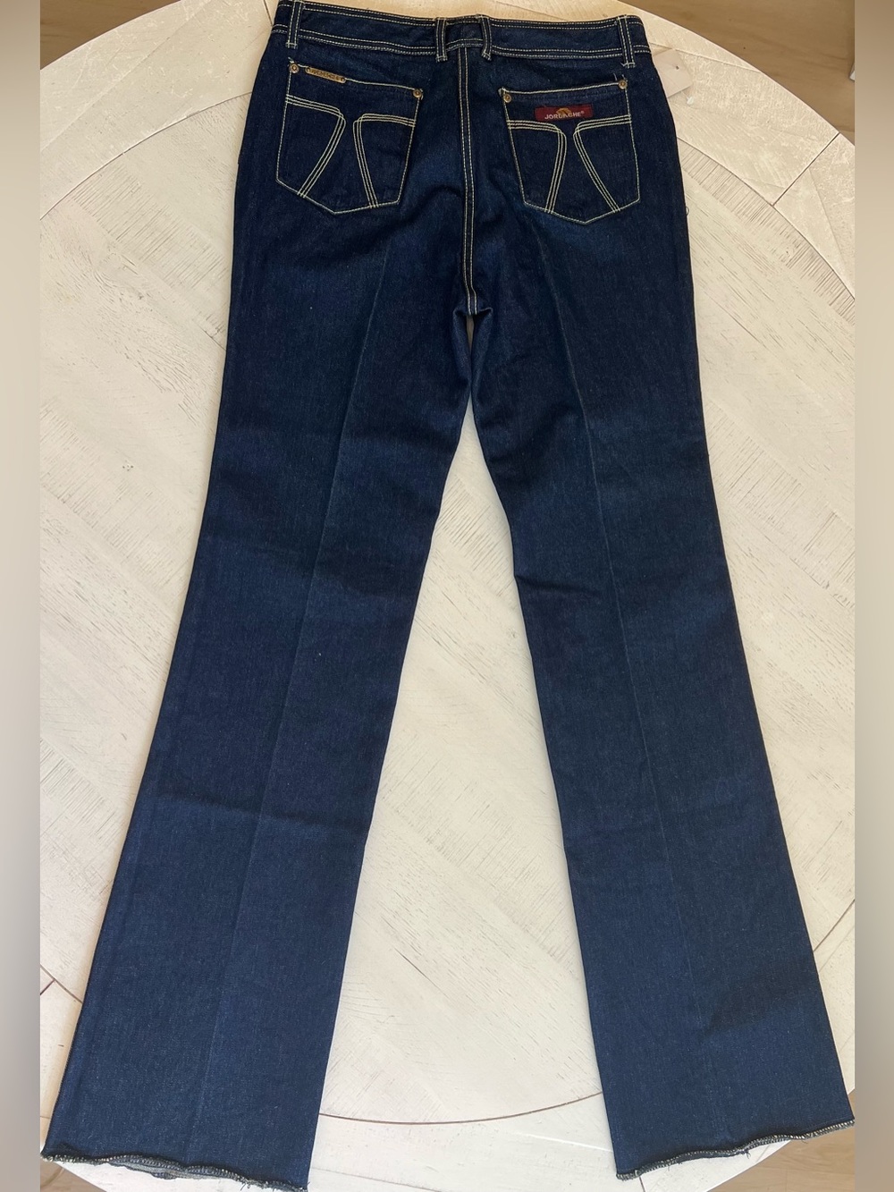 NWT Vintage Jordache Indigo Denim Jeans with Contrast Stitching - Picture 7 of 9